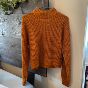 H&M - Chunky Knit Mock Neck Sweater